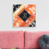 第エレガント32回結婚青銅 キャンバスプリント (インサイチュ (リビング))