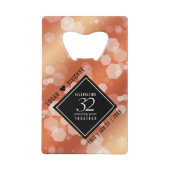 第エレガント32回結婚青銅 クレジットカード栓抜き (正面)