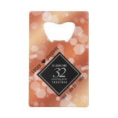 第エレガント32回結婚青銅 クレジットカード栓抜き (裏面)