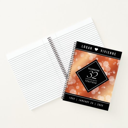 第エレガント32回結婚青銅 ノートブック (内部)