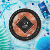 第エレガント32回結婚青銅 ペーパープレート (パーティー)