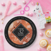 第エレガント32回結婚青銅 ペーパープレート (パーティー)