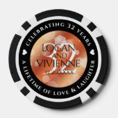 第エレガント32回結婚青銅 ポーカーチップ (裏面)