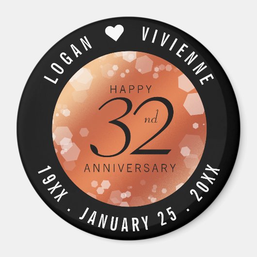 第エレガント32回結婚青銅 マグネット (正面)