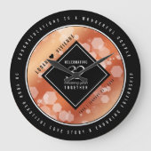 第エレガント32回結婚青銅 ラージ壁時計 (正面)