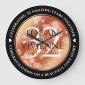 第エレガント32回結婚青銅 ラージ壁時計 (正面)