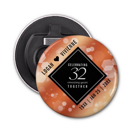 第エレガント32回結婚青銅 栓抜き (正面)