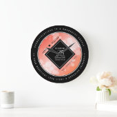 第エレガント35回サン結婚ゴ記念お祝い ラージ壁時計 (ホーム)