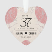 第エレガント37回アラバス結婚ター記念日 オーナメント (正面)