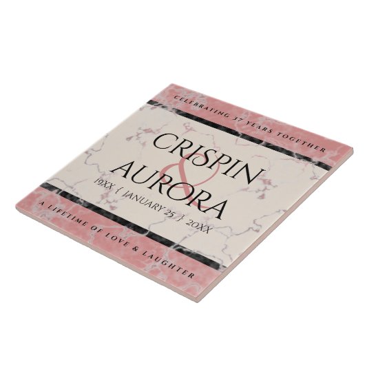 第エレガント37回アラバス結婚ター記念日 タイル (側面)