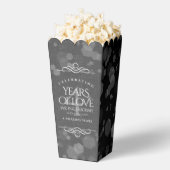 第エレガント4回リネン結婚ズ記念お祝い フェイバーボックス (はじけた状態)