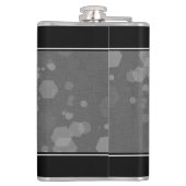 第エレガント4回リネン結婚ズ記念お祝い フラスク (裏面)