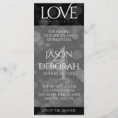 第エレガント4回リネン結婚ズ記念お祝い メニュー (裏面)