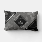 第エレガント4回リネン結婚ズ記念お祝い ランバークッション (裏面)