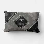 第エレガント4回リネン結婚ズ記念お祝い ランバークッション (正面)