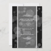 第エレガント4回リネン結婚ズ記念お祝い 招待状 (裏面)