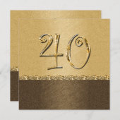 第エレガント40パーティー 招待状 (正面/裏面)