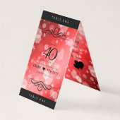 第エレガント40回Rubyの結婚記念日お祝い (裏面)