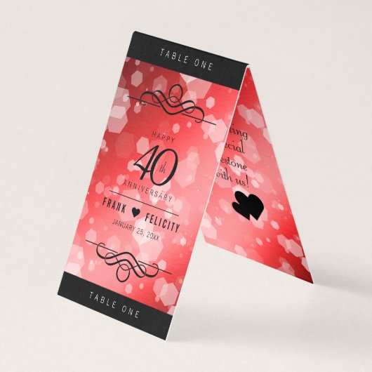 第エレガント40回Rubyの結婚記念日お祝い (正面)