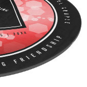 第エレガント40回Rubyの結婚記念日お祝い カッティングボード (角)