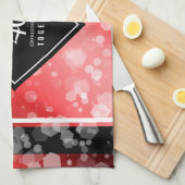 第エレガント40回Rubyの結婚記念日お祝い キッチンタオル (四つ折り)