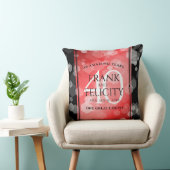 第エレガント40回Rubyの結婚記念日お祝い クッション (椅子)