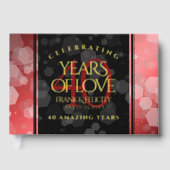 第エレガント40回Rubyの結婚記念日お祝い ゲストブック (正面)