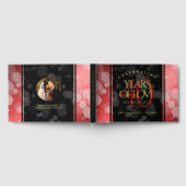 第エレガント40回Rubyの結婚記念日お祝い ゲストブック (全面)