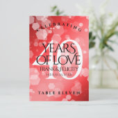 第エレガント40回Rubyの結婚記念日お祝い サンキューカード (スタンド正面)