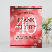 第エレガント40回Rubyの結婚記念日お祝い セーブザデート (スタンド正面)