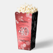 第エレガント40回Rubyの結婚記念日お祝い フェイバーボックス (はじけた状態)