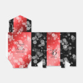 第エレガント40回Rubyの結婚記念日お祝い フェイバーボックス (折り畳みなし)