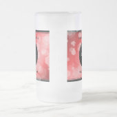 第エレガント40回Rubyの結婚記念日お祝い フロストグラスビールジョッキ (中央)