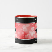 第エレガント40回Rubyの結婚記念日お祝い マグカップ (中央)