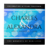 第エレガント41回ブルー・トパ結婚ズ記念日 タイル (正面)