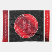 第エレガント42回ジャスパー結婚の記念日 キッチンタオル (横)