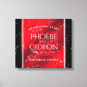 第エレガント42回ジャスパー結婚の記念日 キャンバスプリント (正面)