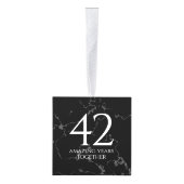 第エレガント42回ジャスパー結婚の記念日 キューブオーナメント (右)