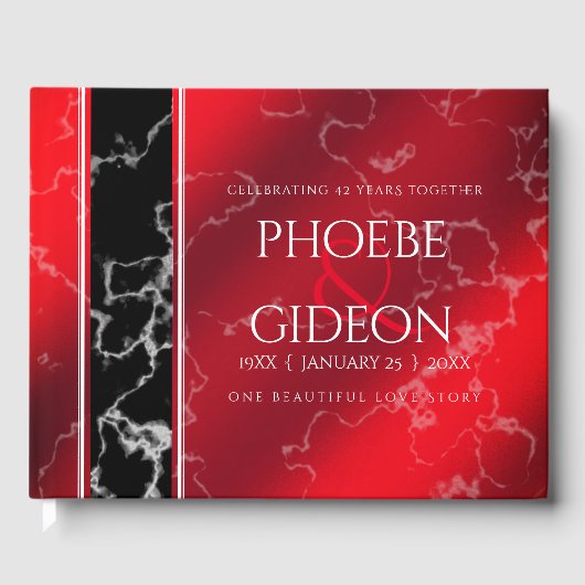 第エレガント42回ジャスパー結婚の記念日 ゲストブック (正面)