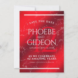 第エレガント42回ジャスパー結婚の記念日 セーブザデート