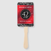 第エレガント42回ジャスパー結婚の記念日 ハンドファン (正面)