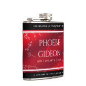 第エレガント42回ジャスパー結婚の記念日 フラスク (右)