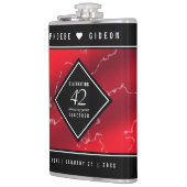 第エレガント42回ジャスパー結婚の記念日 フラスク (左)