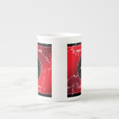 第エレガント42回ジャスパー結婚の記念日 ボーンチャイナマグカップ (正面)