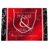 第エレガント42回ジャスパー結婚の記念日 ラージペーパーバッグ (正面)