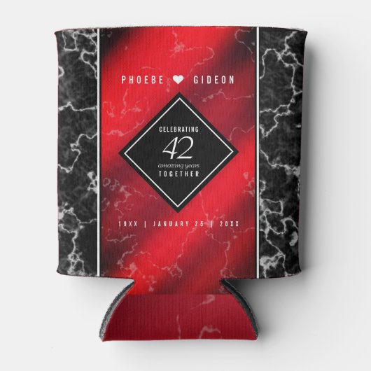 第エレガント42回ジャスパー結婚の記念日 缶クーラー (正面)