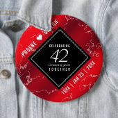 第エレガント42回ジャスパー結婚の記念日 缶バッジ (インサイチュ)