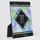 第エレガント43回オパ結婚ル記念お祝い フォトプラーク (側面)