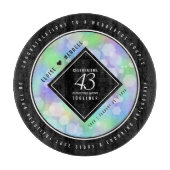 第エレガント43回オ結婚パール記念日お祝い カッティングボード (正面)