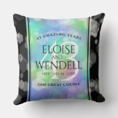 第エレガント43回オ結婚パール記念日お祝い クッション (裏面)